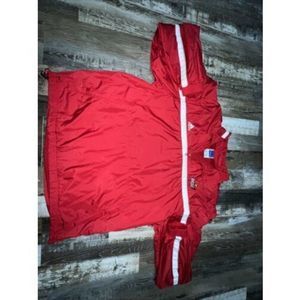 Louisville Cardinals Jacket Adidas Vtg 2001 Football Windbreaker NCAA Red Large